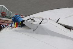 Whoops!  Chinese cruise liner collides into bridge!