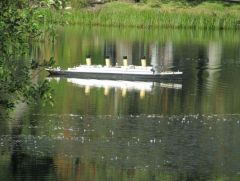 Titanic model In The pond Public Gardens